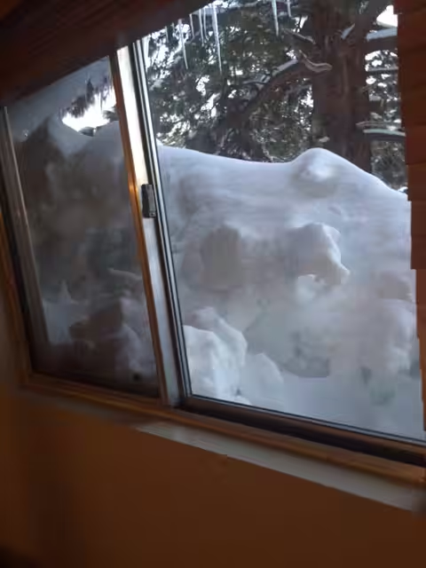 Lots of snow piled up after some epic storms 