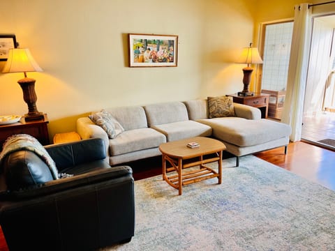 Living room featuring our new Chaise sofa.