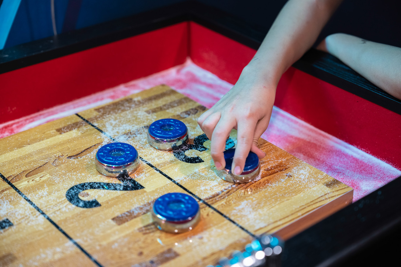 Challenge your family and friends to a game of shuffleboard — a guest favorite in our game room!