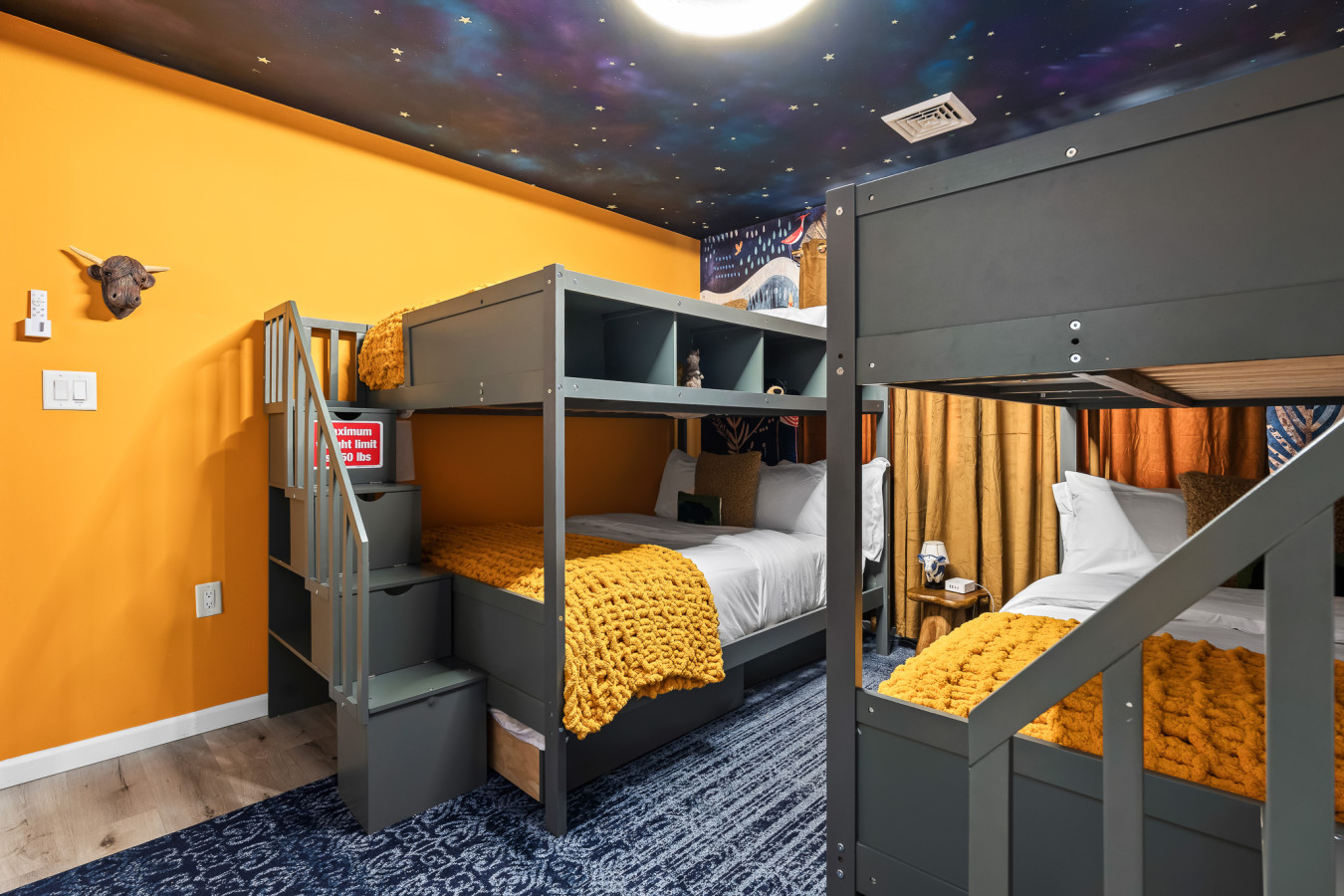 Full over twin bunk beds