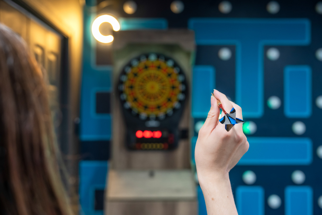 Test your aim and enjoy some friendly competition with a game of darts in the game room!