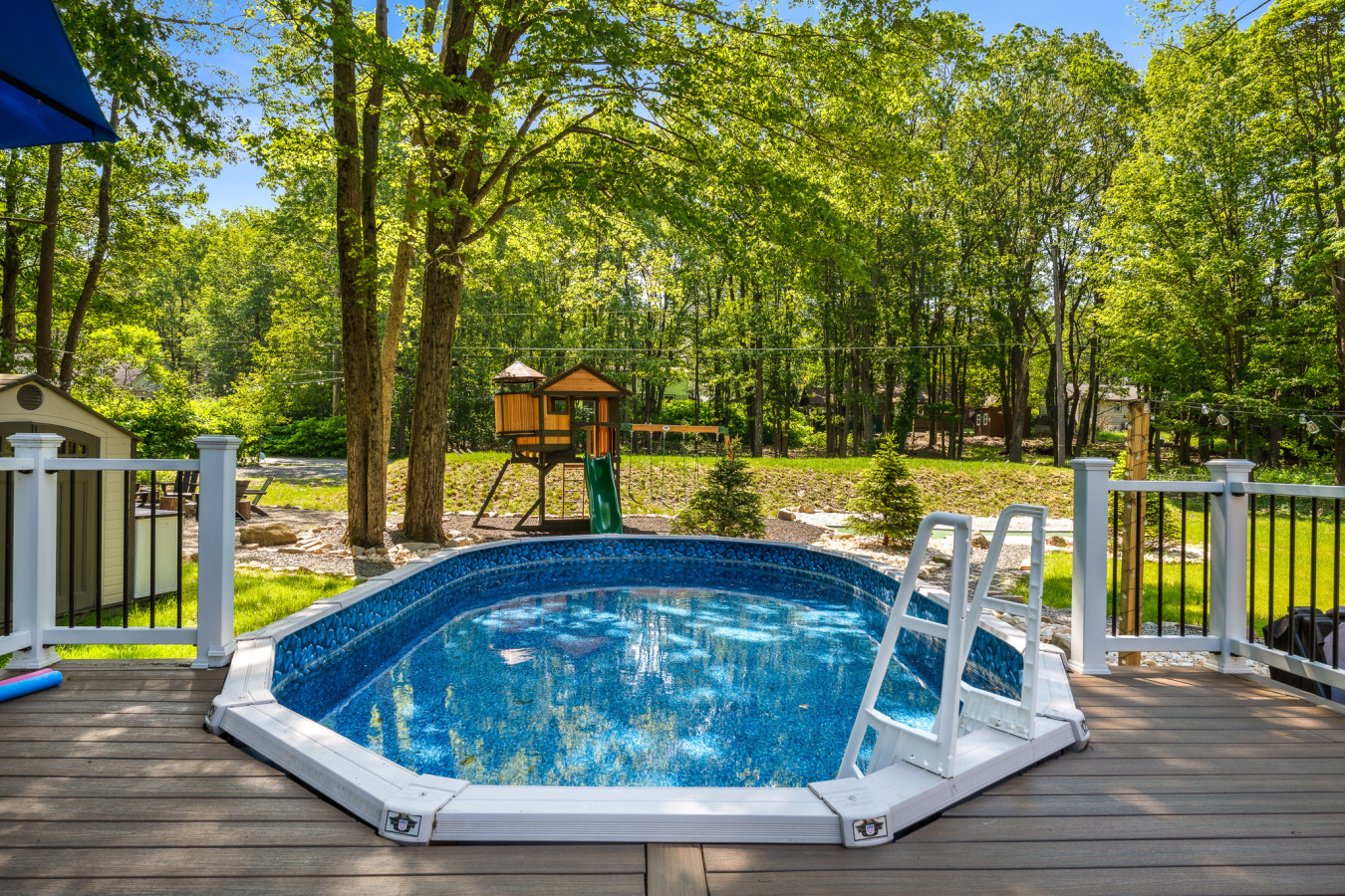Take a refreshing dip in the heated saltwater pool — perfect for relaxing swims any time of day!