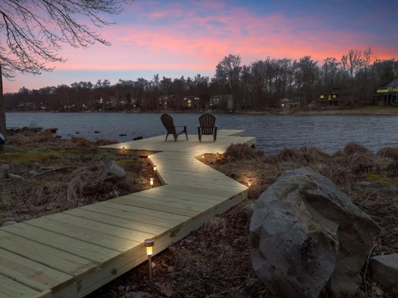 Private boat slip right on the lake—perfect for a memorable vacation filled with sun, serenity, and scenic views.
