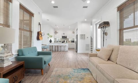 Comfortable living area complete with sleeper sofa.  