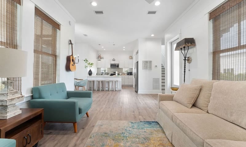 Comfortable living area complete with sleeper sofa.  