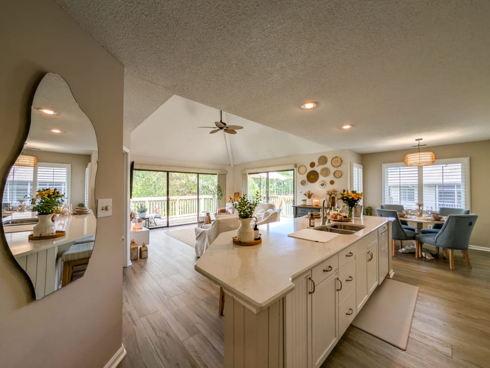 Open space, kitchen, dinning & living room