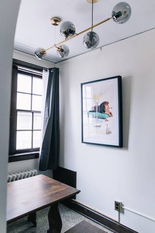 Downtown Historic Studio. Unit E. Construc. Close.