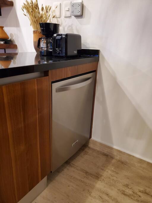 Enjoy the ease of our convenient dishwasher.