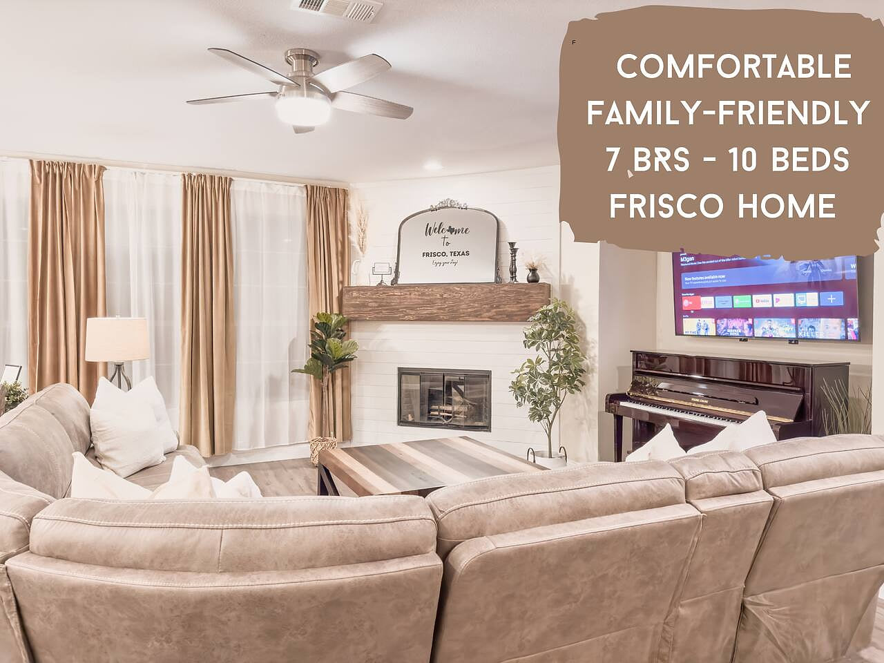 Welcome to the house of your dreams! Let our 7BR home be the base for a perfect Frisco visit.