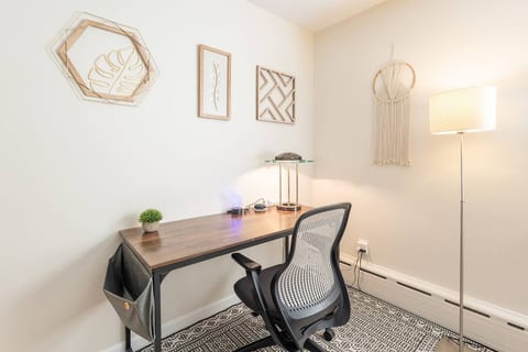 Dedicated workspace with blazing-fast wifi to ensure you are able to work from home without any issues