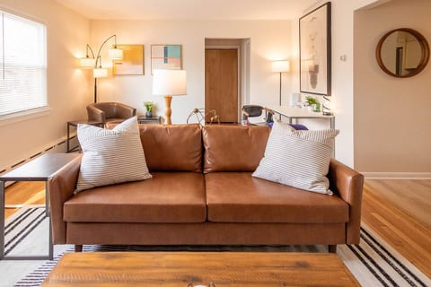 The extra large living room offers plenty of space for you and others!