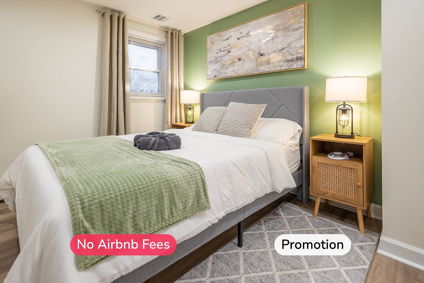 Lodi 1 Bed: In-Unit Laundry, Fios, Safe, Private