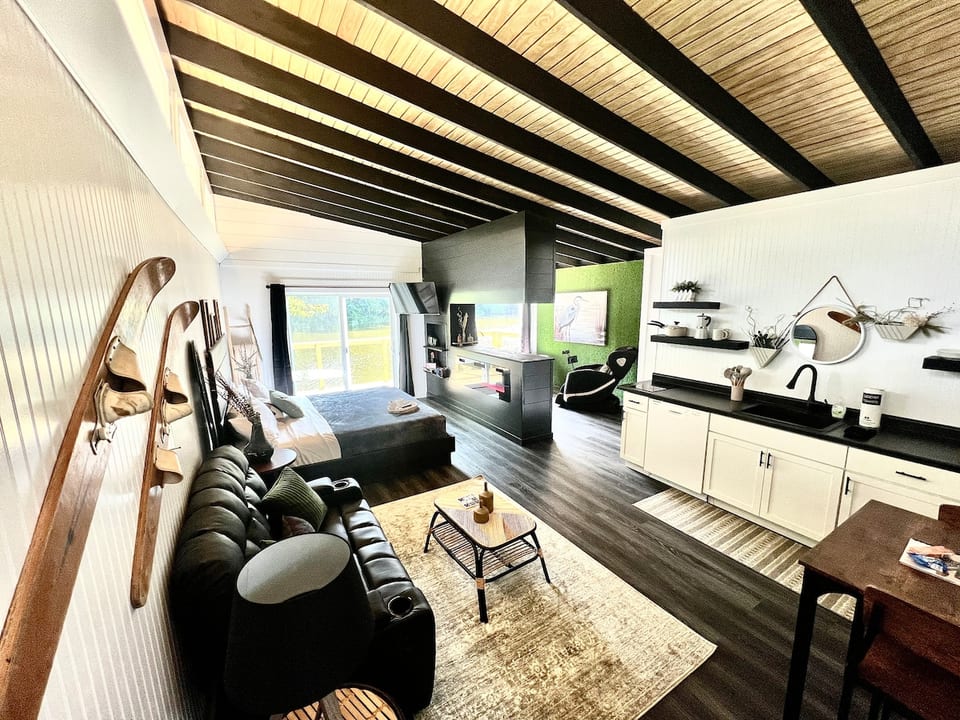 Waterfront Studio Cabin-Hot Tub! - East Dubuque