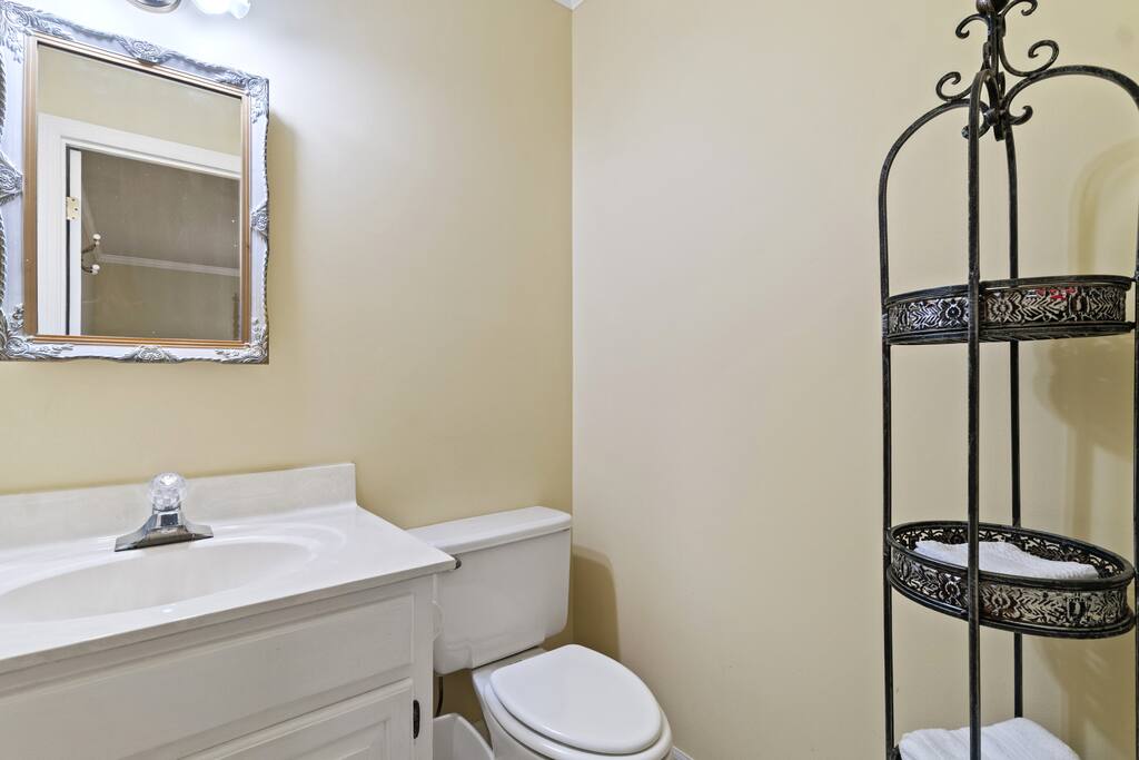 Half Bath located off the main level bedroom. Please see the floor plan in "additional Photos"