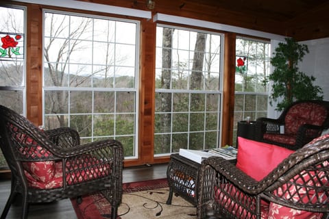 Winter View from Sunroom Windows