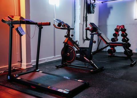 Stay active with a sleek indoor gym designed for convenience and style. Perfect for quick workouts or full sessions, it’s fitness reimagined at home.