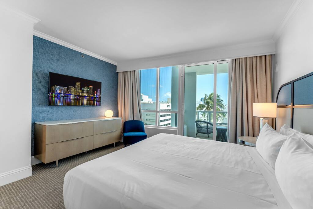 FontaineBleau Suite | Street & Partial Ocean view