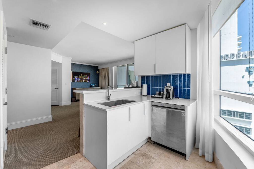 FontaineBleau Suite | Street & Partial Ocean view