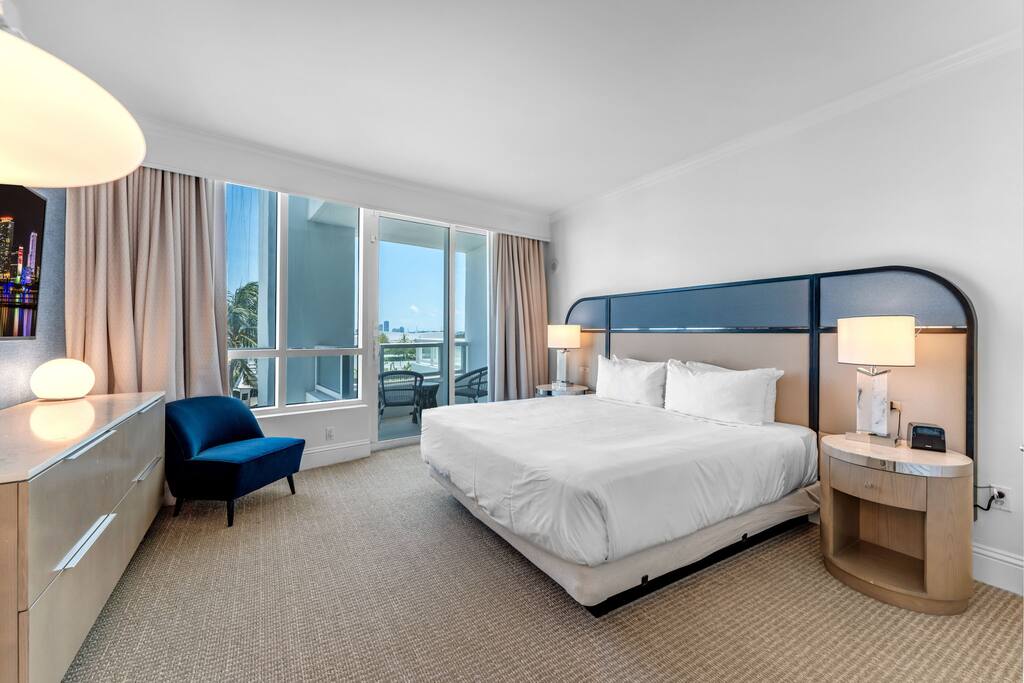 FontaineBleau Suite | Street & Partial Ocean view