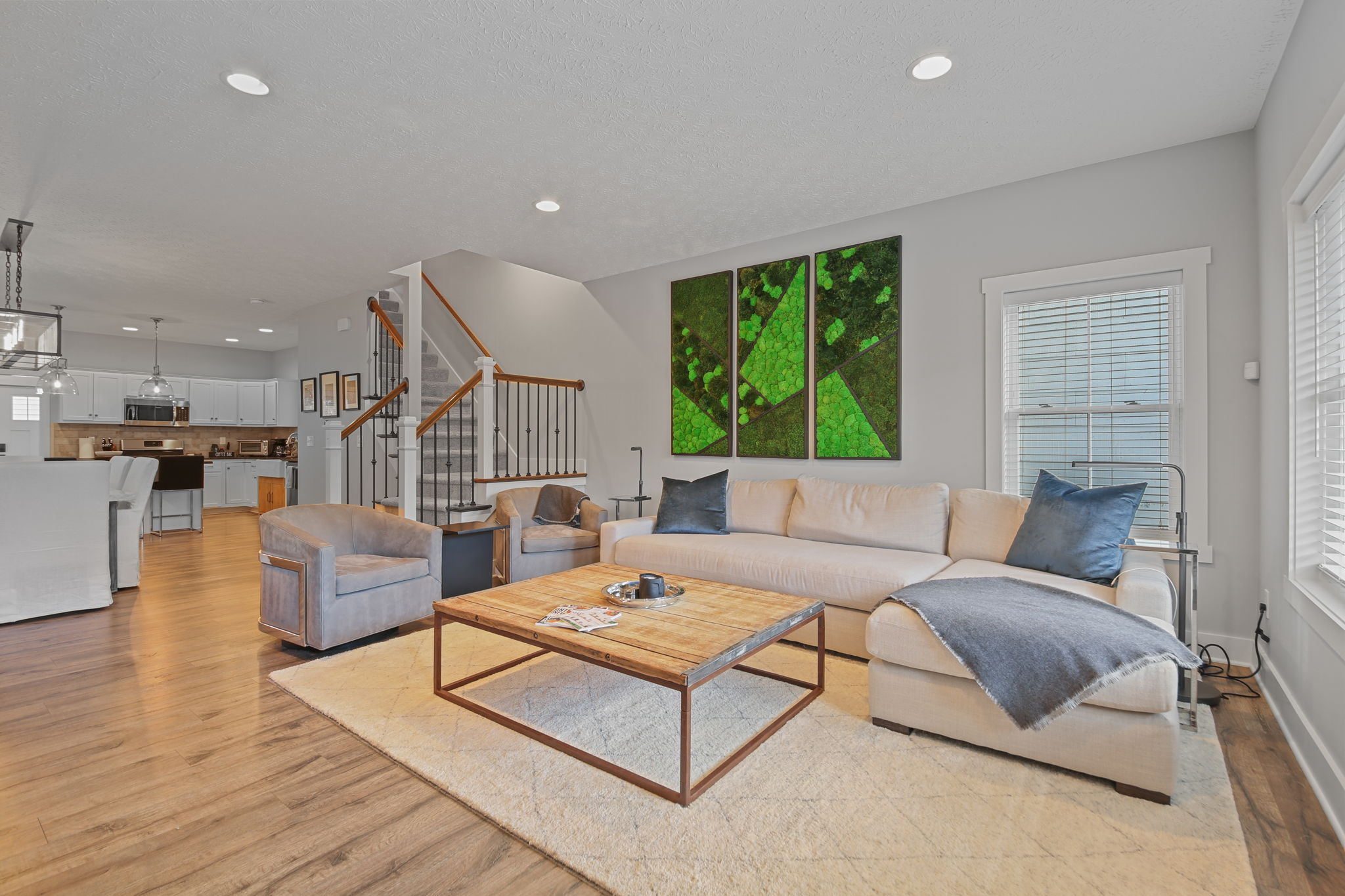 Enjoy an open floor plan - from the front door through to the kitchen