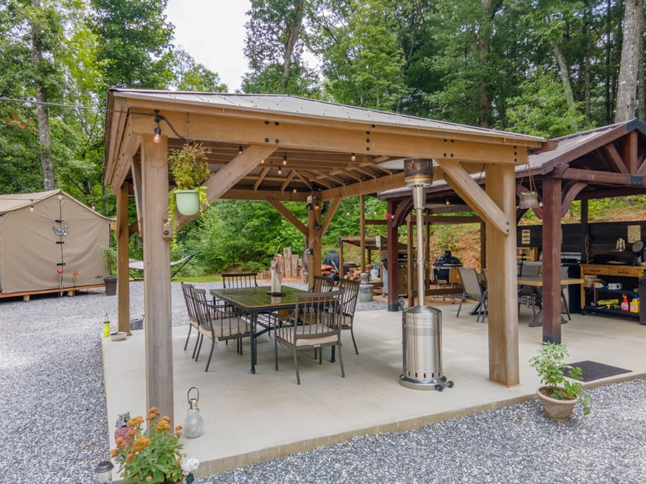 Cabin #2 Plus Glamping Tent combo - Sylva Cabin #2 Plus Glamping Tent combo - Sylva