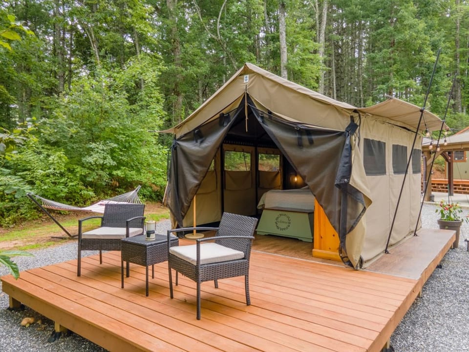 Cabin #2 Plus Glamping Tent combo - Sylva