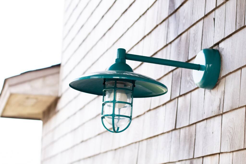 Outdoor light by front door - Home in Frisco with private pool and epic views - Cape Hatteras National Seashore - Frisco