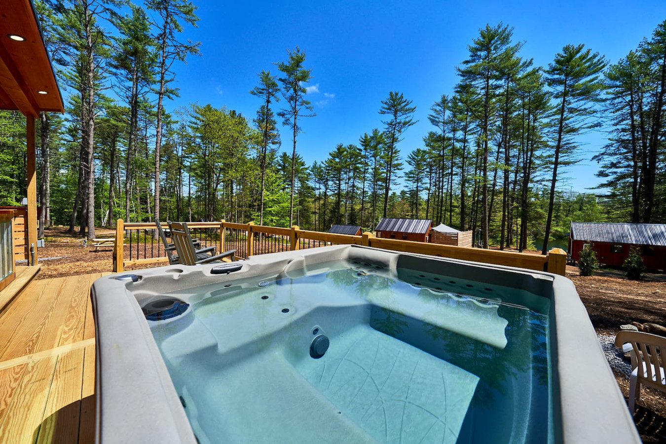 Modern Forest Cabin with Private Hot Tub & Fire Pit