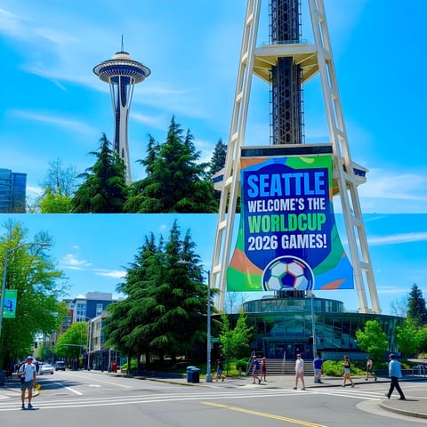 Worldcup 2026 comes to Seattle this coming June to July!