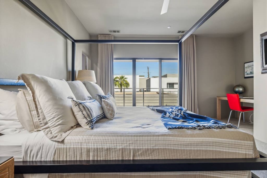 Welcome to the cozy third bedroom, designed for comfort and relaxation! Featuring a plush bed and charming decor, it’s the perfect retreat. Enjoy ample storage and natural light, making it an inviting space to unwind after a day of adventure!