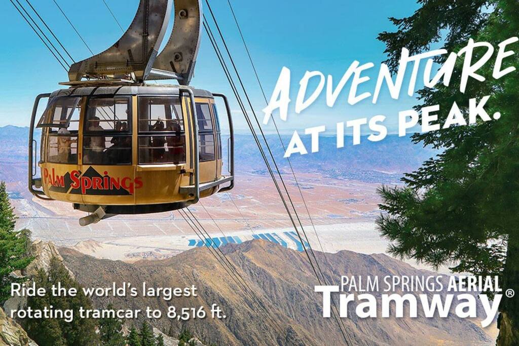 Ascend to new heights with the Palm Springs Aerial Tramway!  Enjoy breathtaking views of the desert below as you glide up to Mount San Jacinto. Perfect for a day of exploration, hiking, or simply soaking in the stunning scenery!