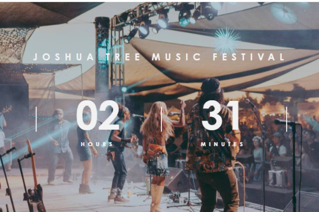 Feel the vibes at the Joshua Tree Music Festival!  Enjoy an incredible lineup of live music, art, and community in a stunning desert setting. Dance under the stars and create unforgettable memories with fellow music lovers!