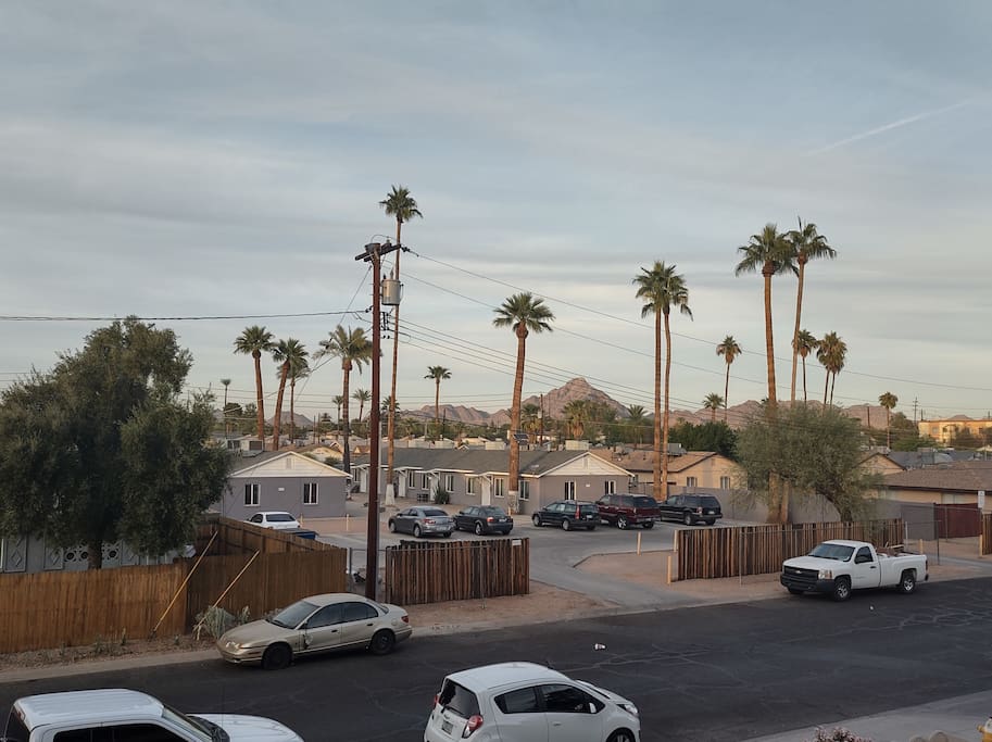 Mountain views from balcony, master bedroom, kitchen and dining area