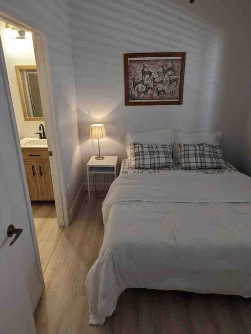 Small Bedroom with attach bathroom.