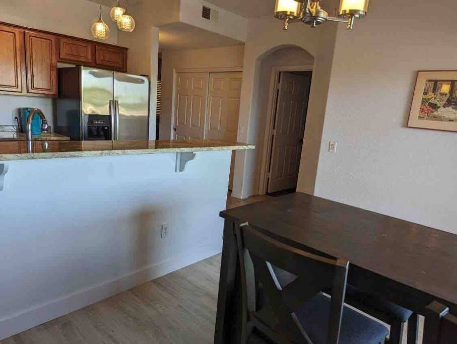 Dinning room next to the kitchen.
