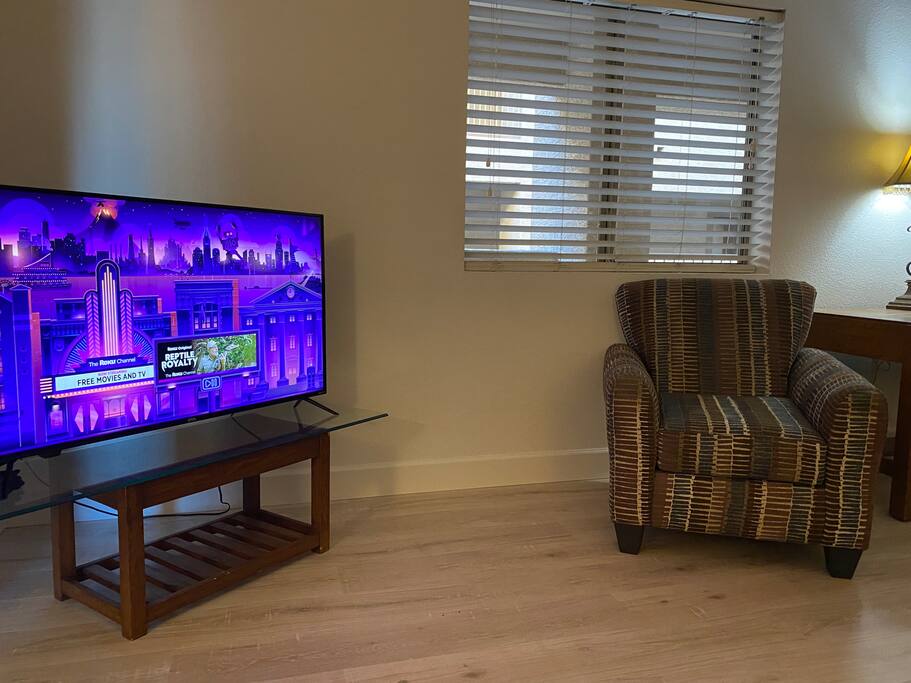 TV in the cozy Living room.