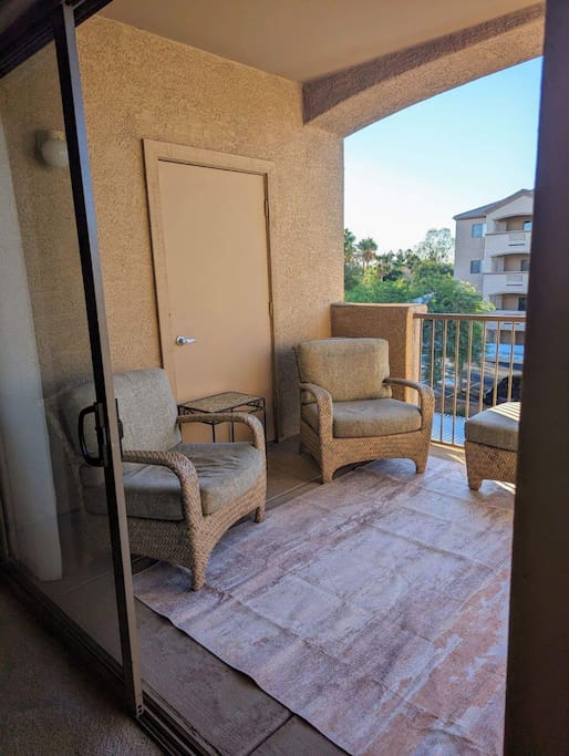 Sit and Chill on this relaxing covered patio.