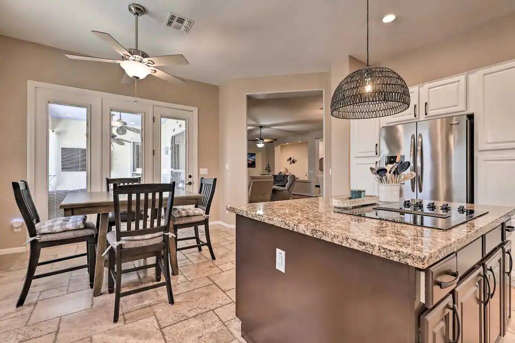 Kitchen and breakfast dining area