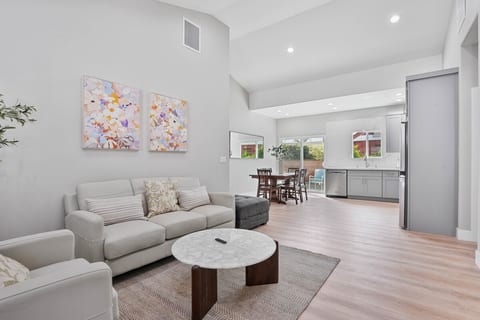 Living room with modern and elegant furniture