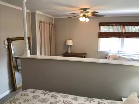 View from queen bedroom space