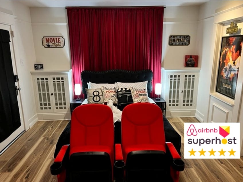Cinematic Stay: 100-inch Screen & Popcorn Delight - Reno
