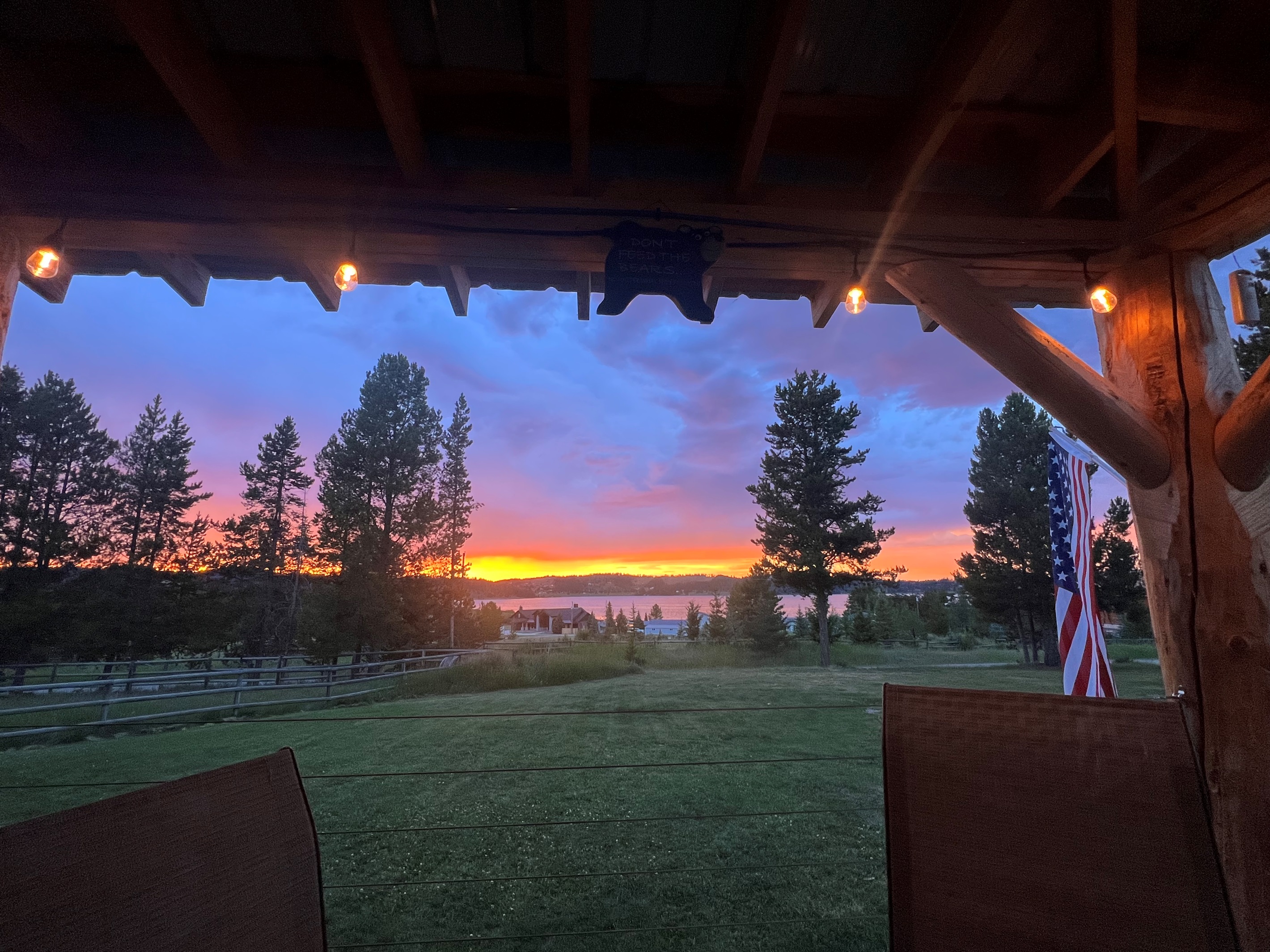 Fall sunsets from the deck