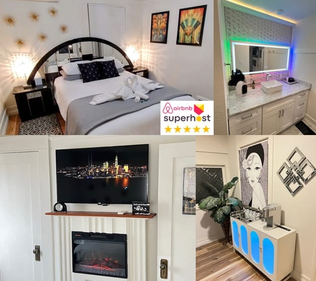 Retiro Art Deco en Reno: Chimenea, WiFi, Cama Queen - Reno