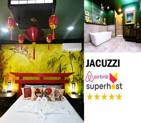 Asian Den: Jacuzzi, Kitchenette, Near Victoria Sq