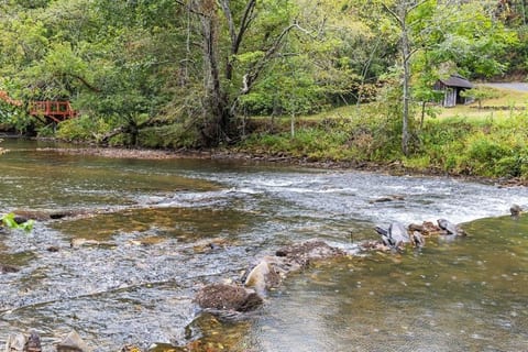 Access the Toccoa river from the community area by bridge