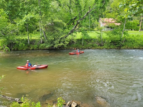 Kayak or float down the Toccoa river accessed from the community area