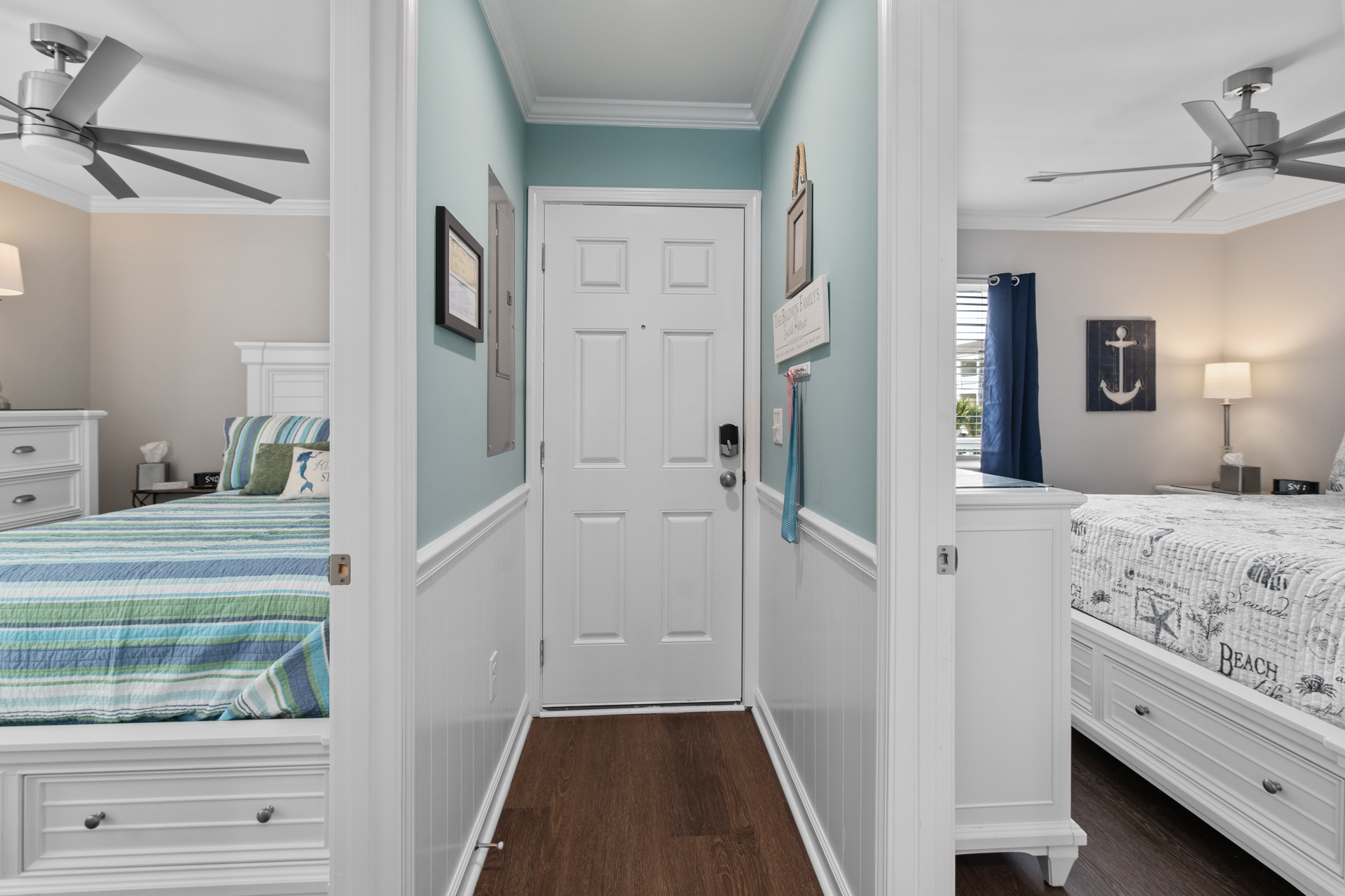 Entry and front street side bedrooms