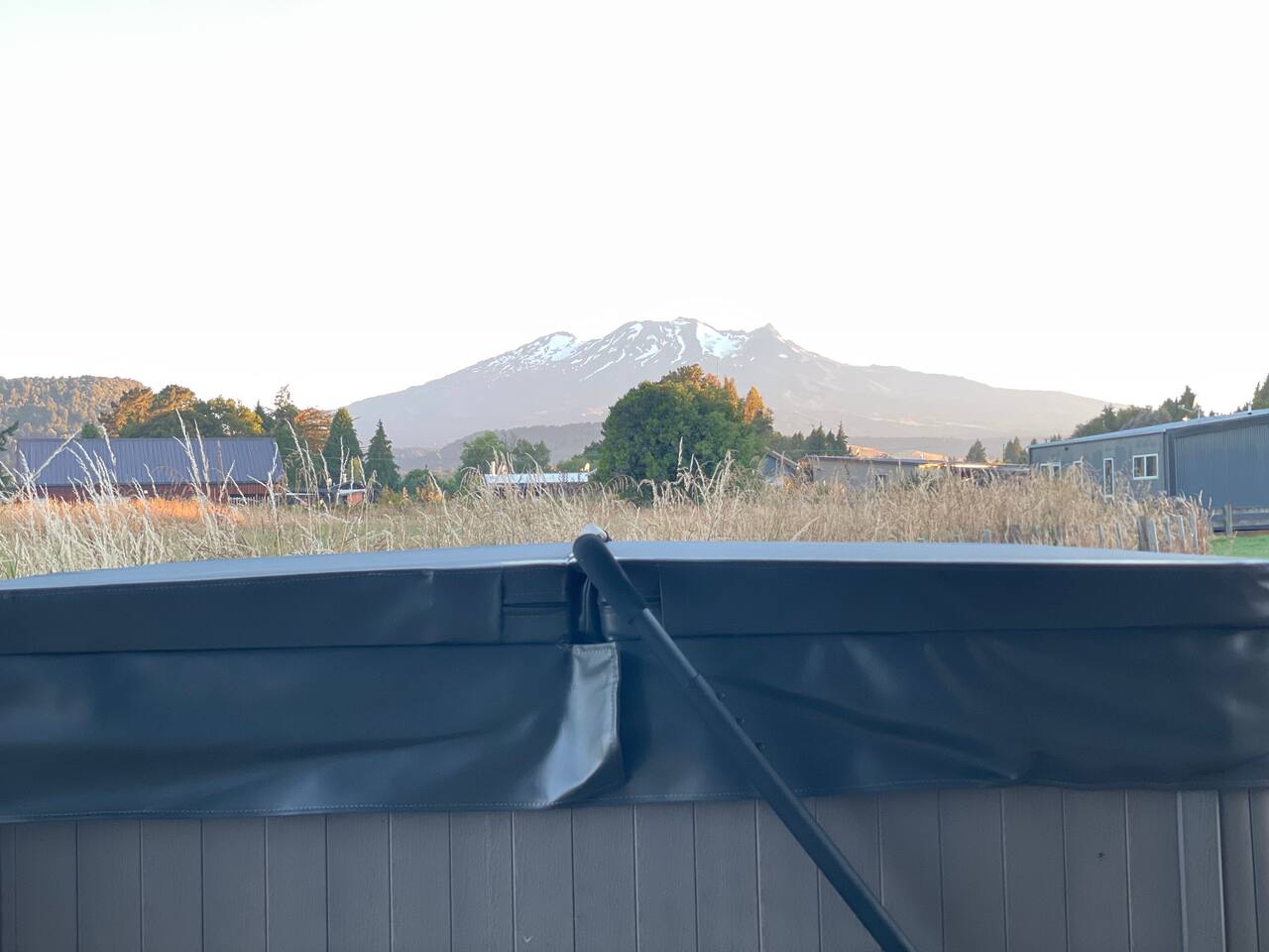 The view of the mountain from the spa