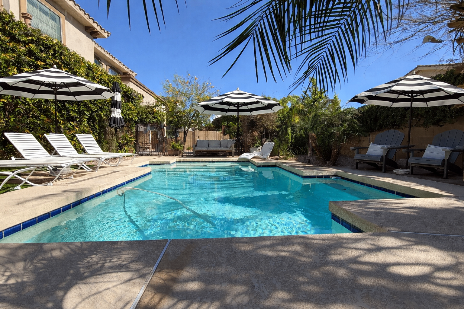 Gated, private heated and salt water pool.  Heat is optional during cooler months.