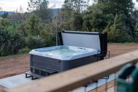 Our brand-new Sundance hot tub has arrived! Soak, stargaze, and let the jets melt your stress away. ♨️✨